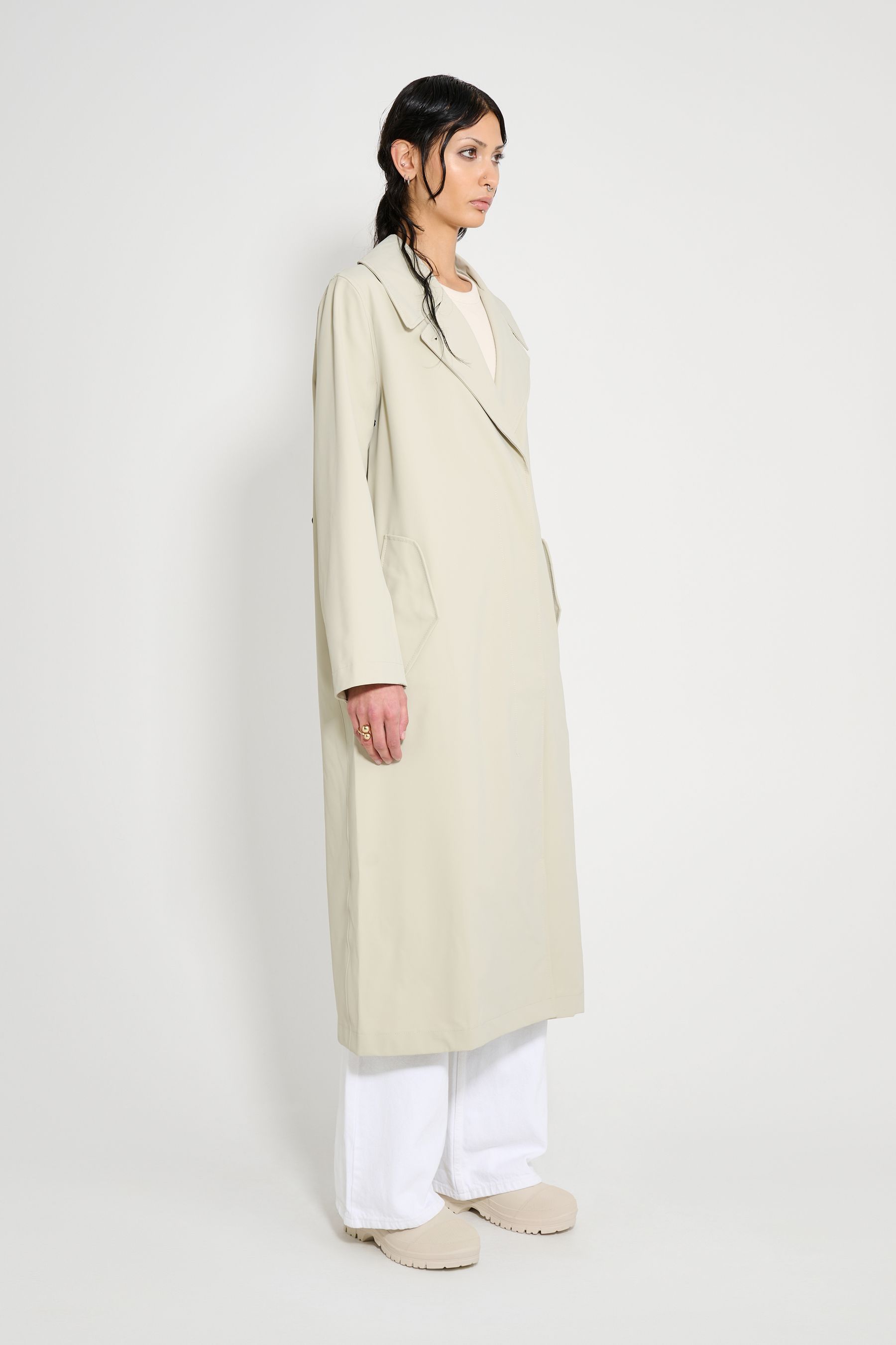 stutterheim wayfair trench coat pelican women jackets trench-coats