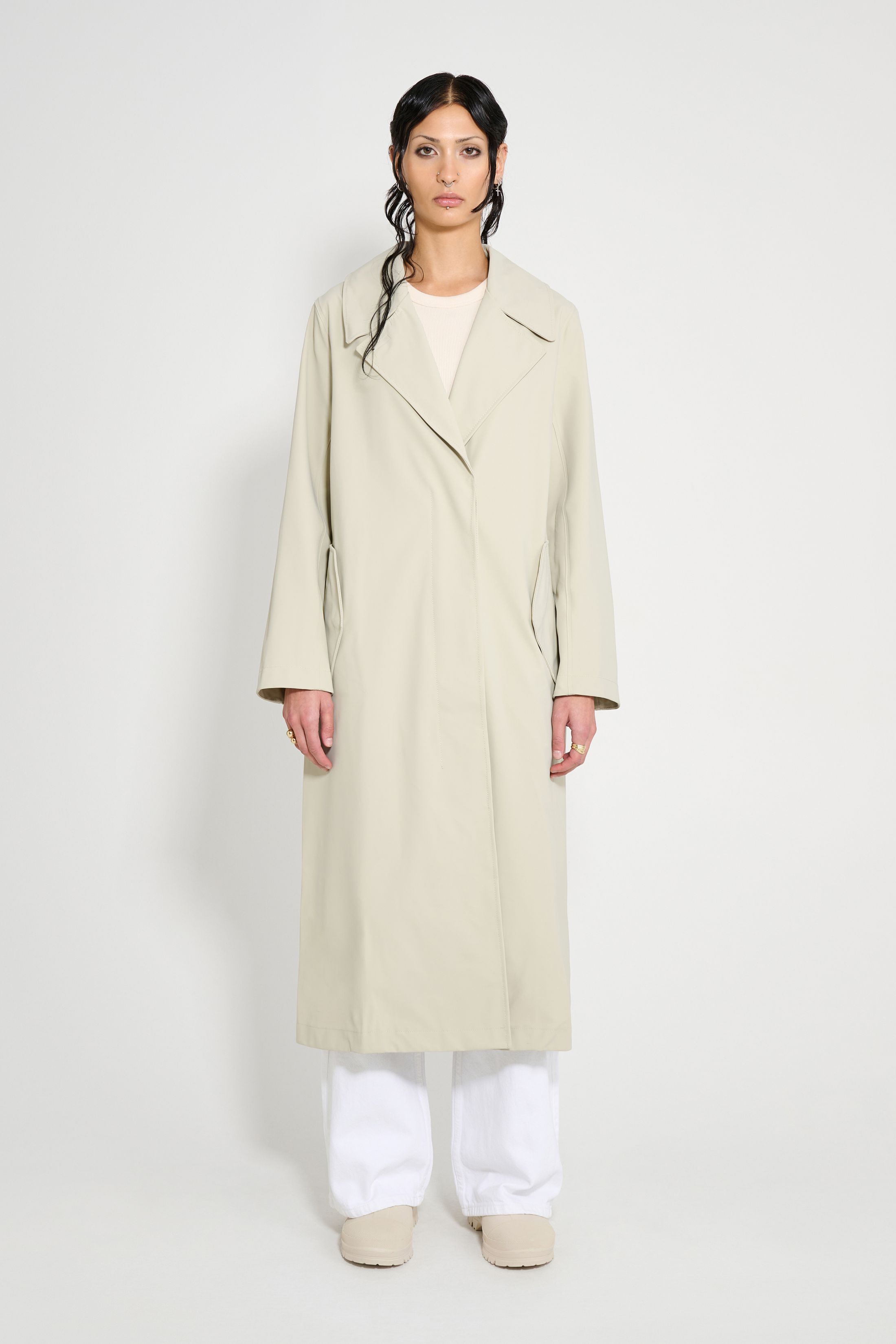 stutterheim wayfair trench coat pelican women jackets trench-coats