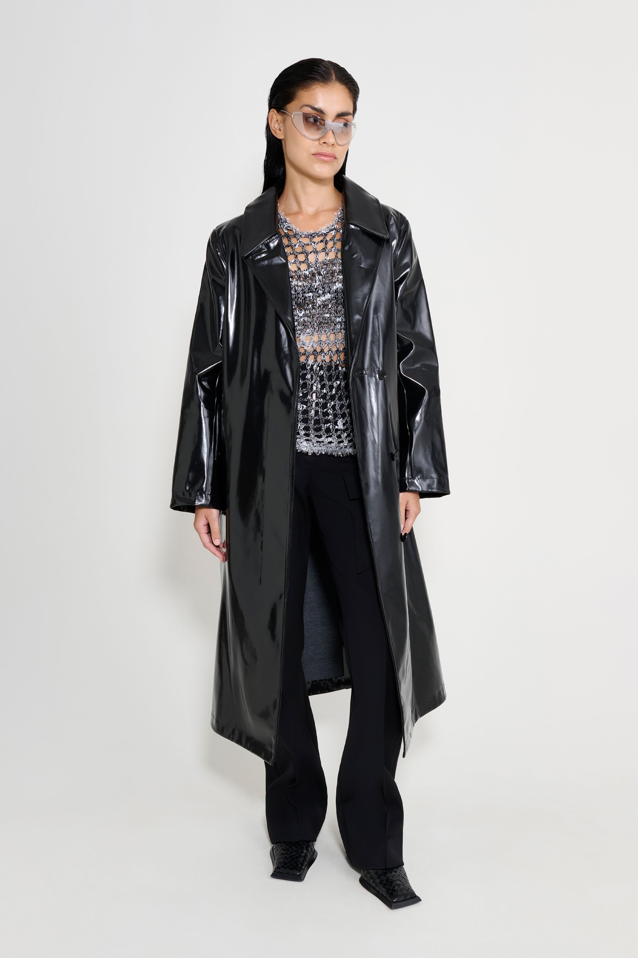 stutterheim wayfair opal trench coat black women jackets trench-coats