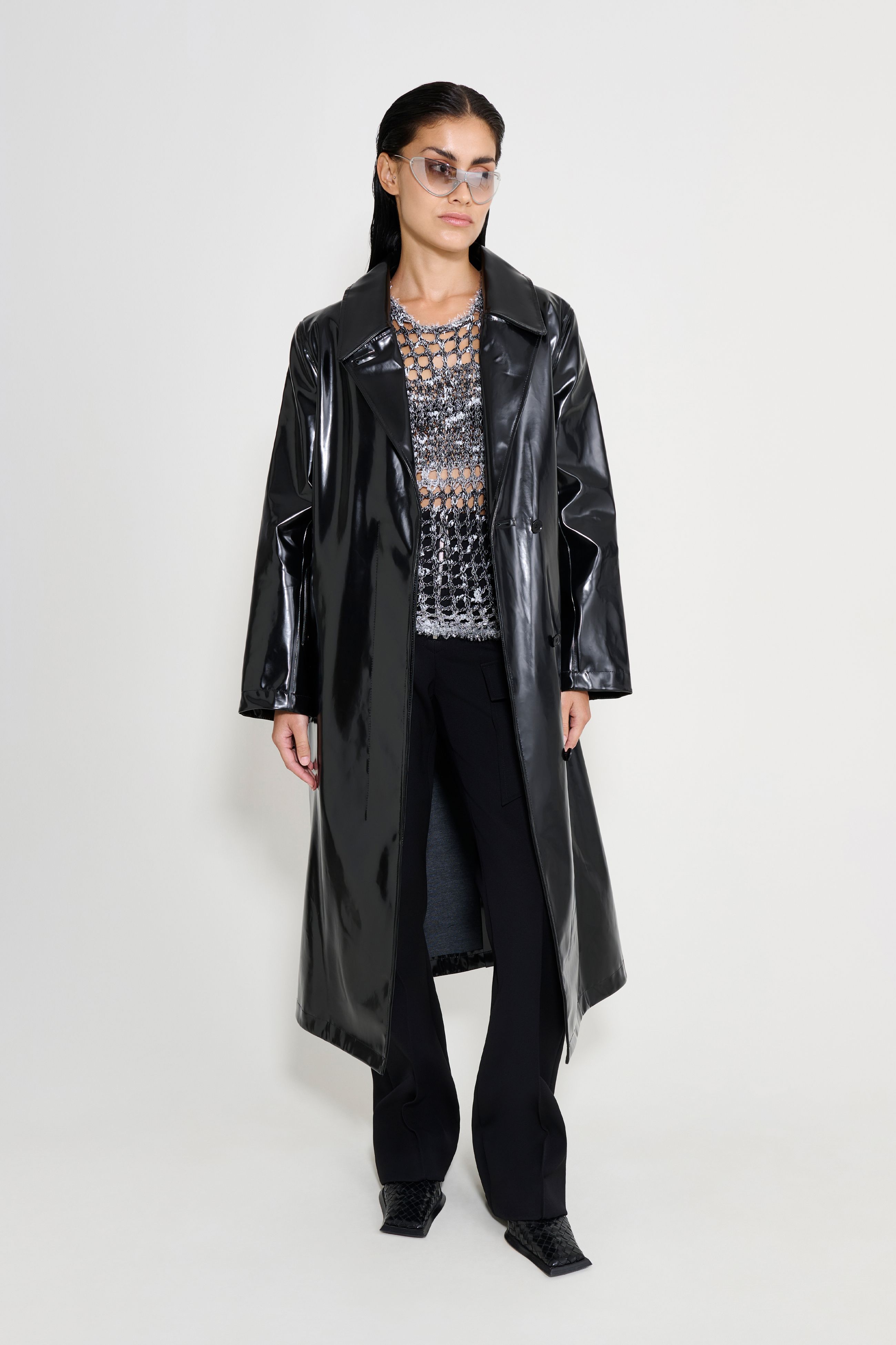 stutterheim wayfair opal trench coat black women jackets trench-coats