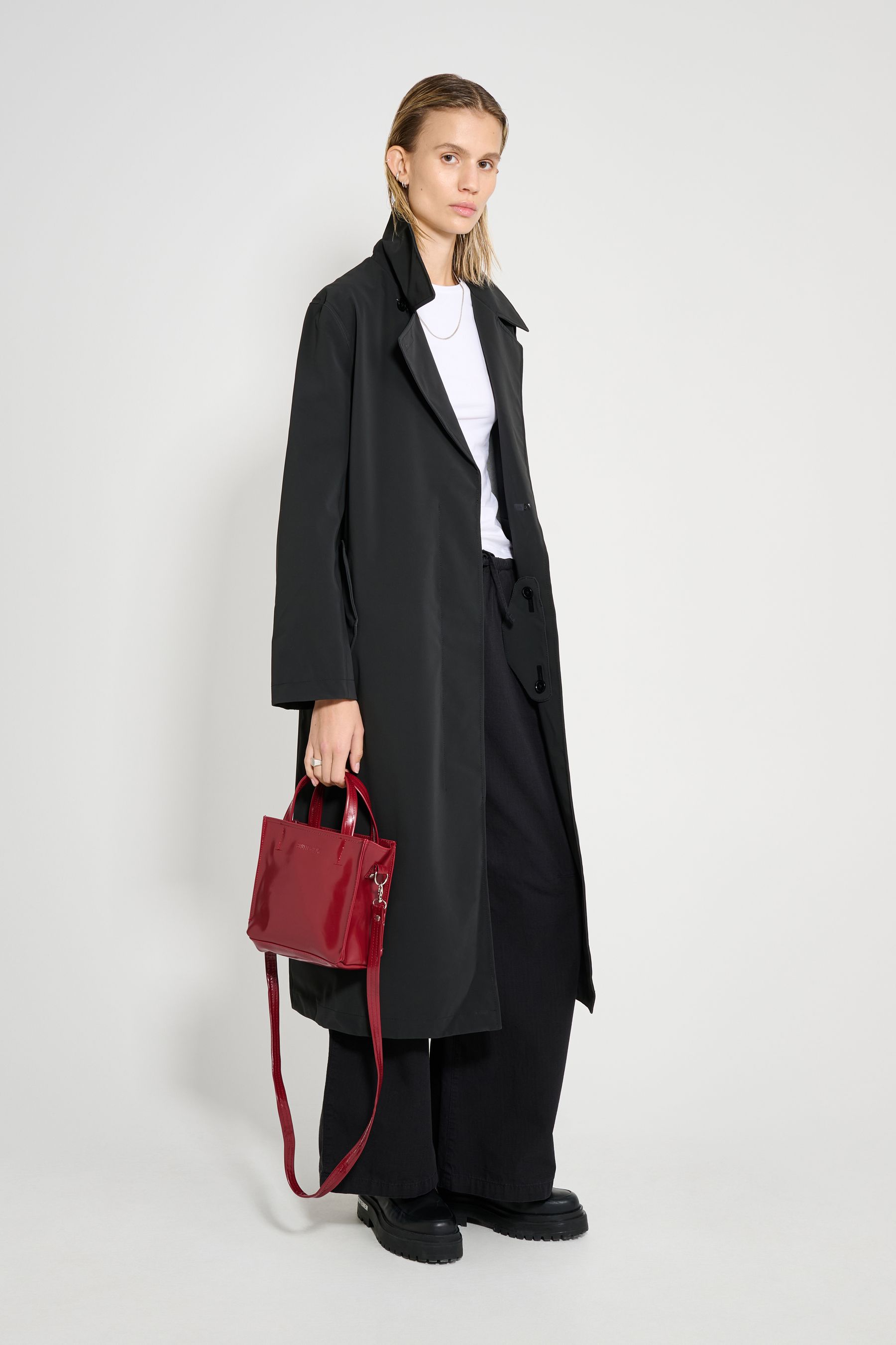 stutterheim wayfair trench coat black women jackets trench-coats
