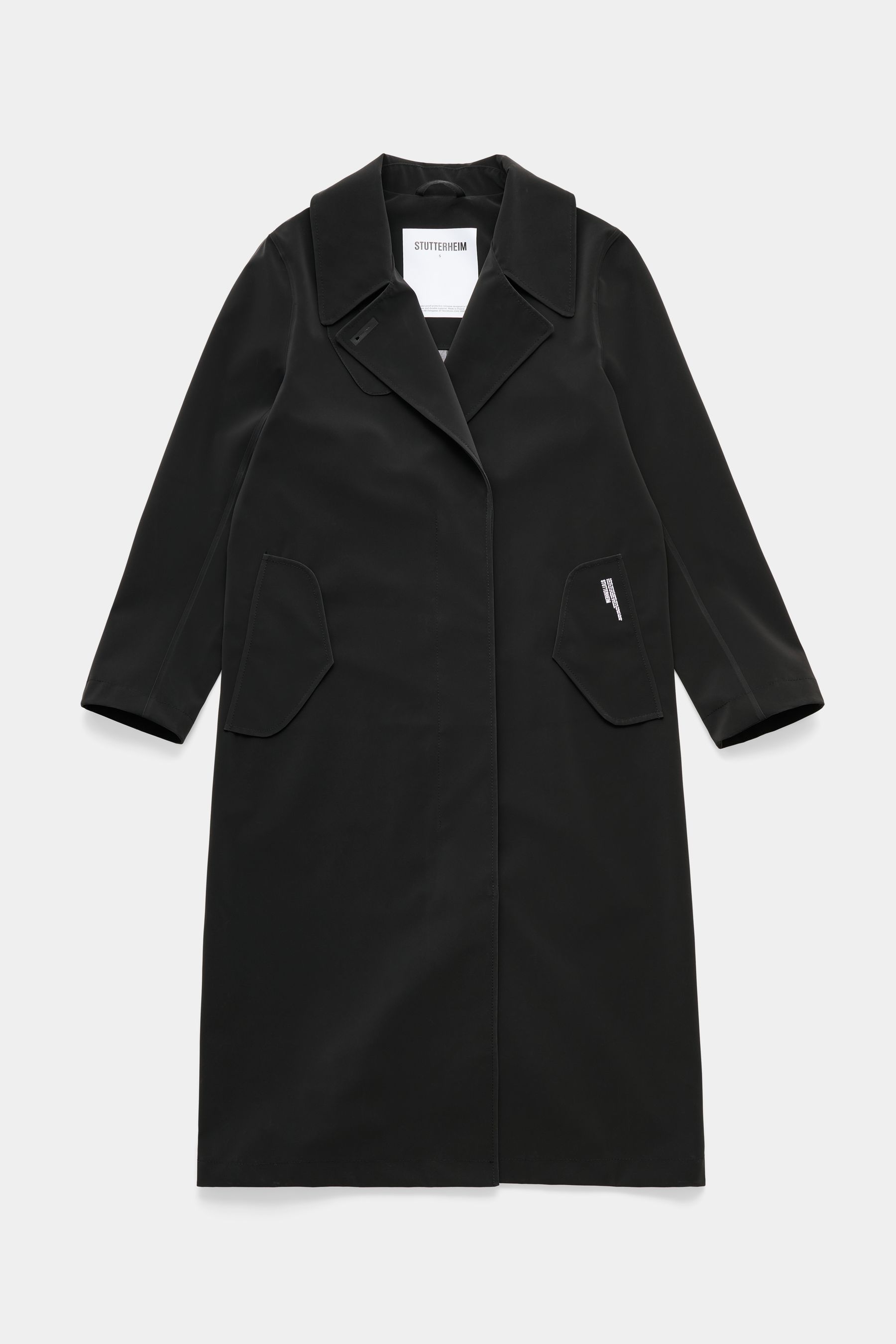 stutterheim wayfair trench coat black women jackets trench-coats