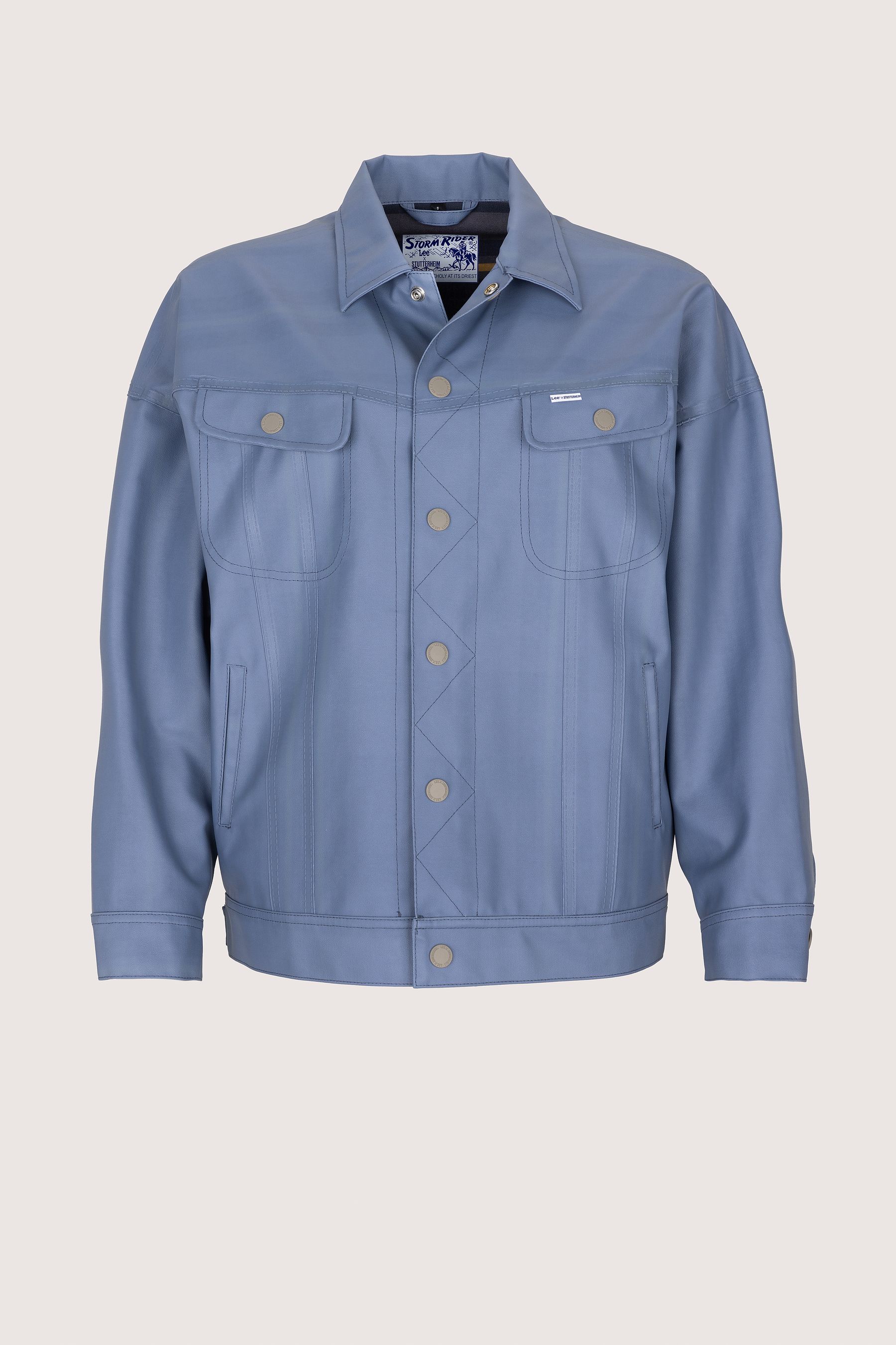 stutterheim women’s lee® x storm rider™ jacket ash blue women jackets raincoats
