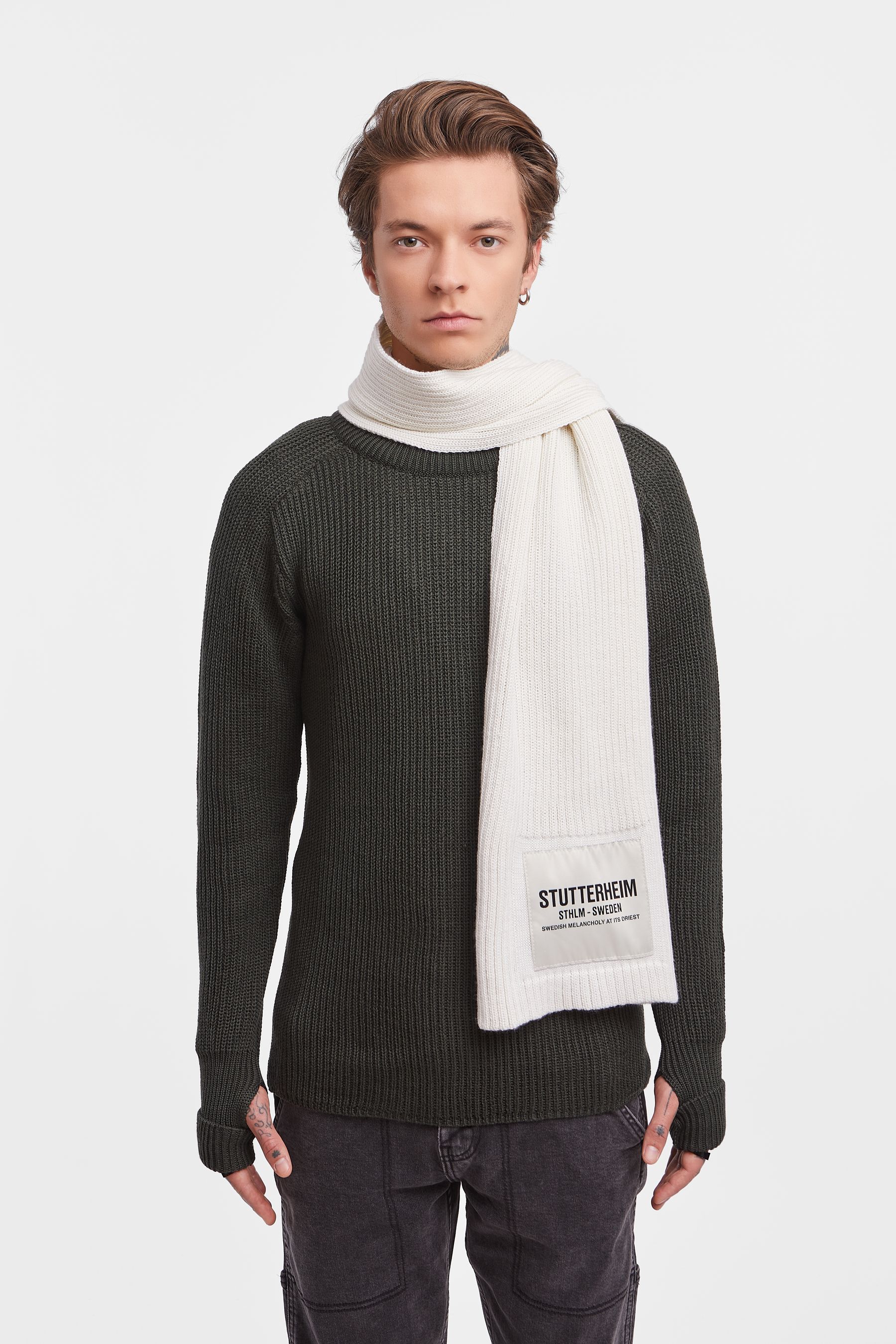 stutterheim wrap scarf off-white accessories hats-and-scarves scarves