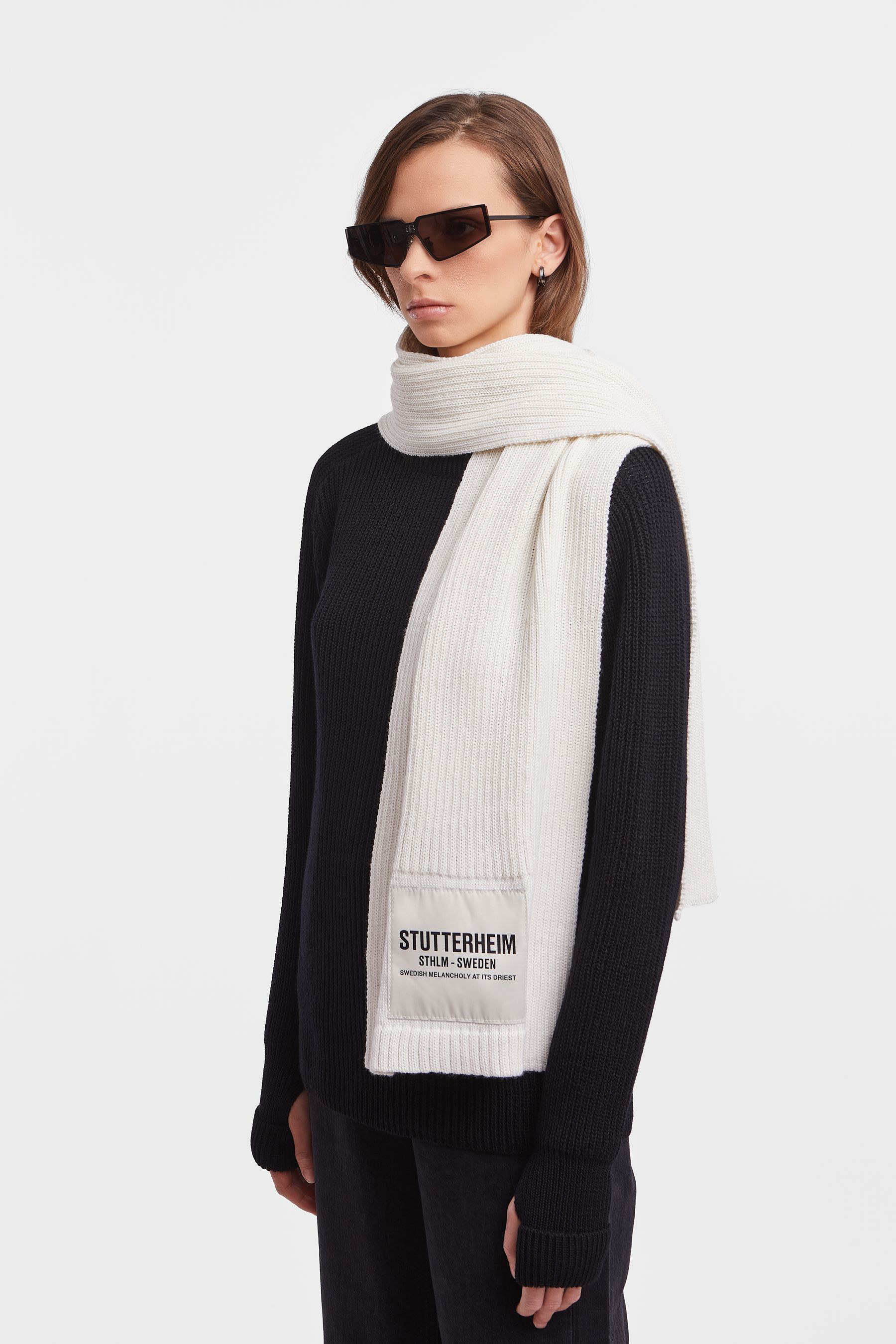 stutterheim wrap scarf off-white accessories hats-and-scarves scarves