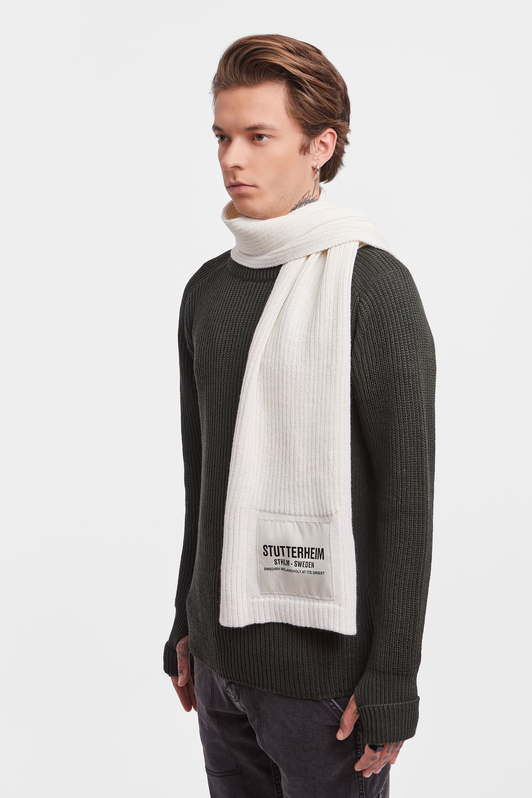 stutterheim wrap scarf off-white accessories hats-and-scarves scarves